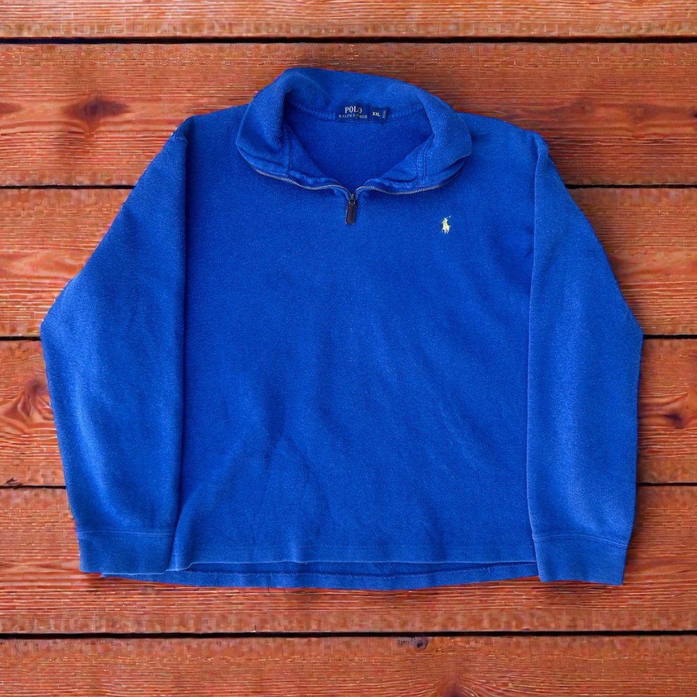 Polo by Ralph Lauren Royal Blue Zip-Up Sweater